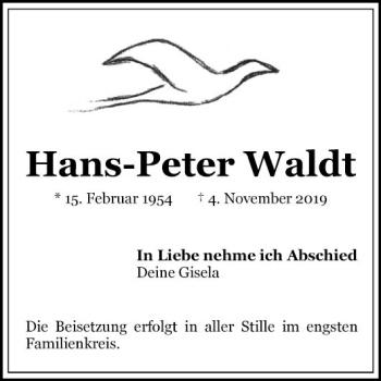 Traueranzeige von Hans-Peter Waldt von Mannheimer Morgen