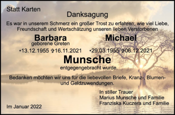 Traueranzeige von Barbara  Musche von Schwetzinger Zeitung